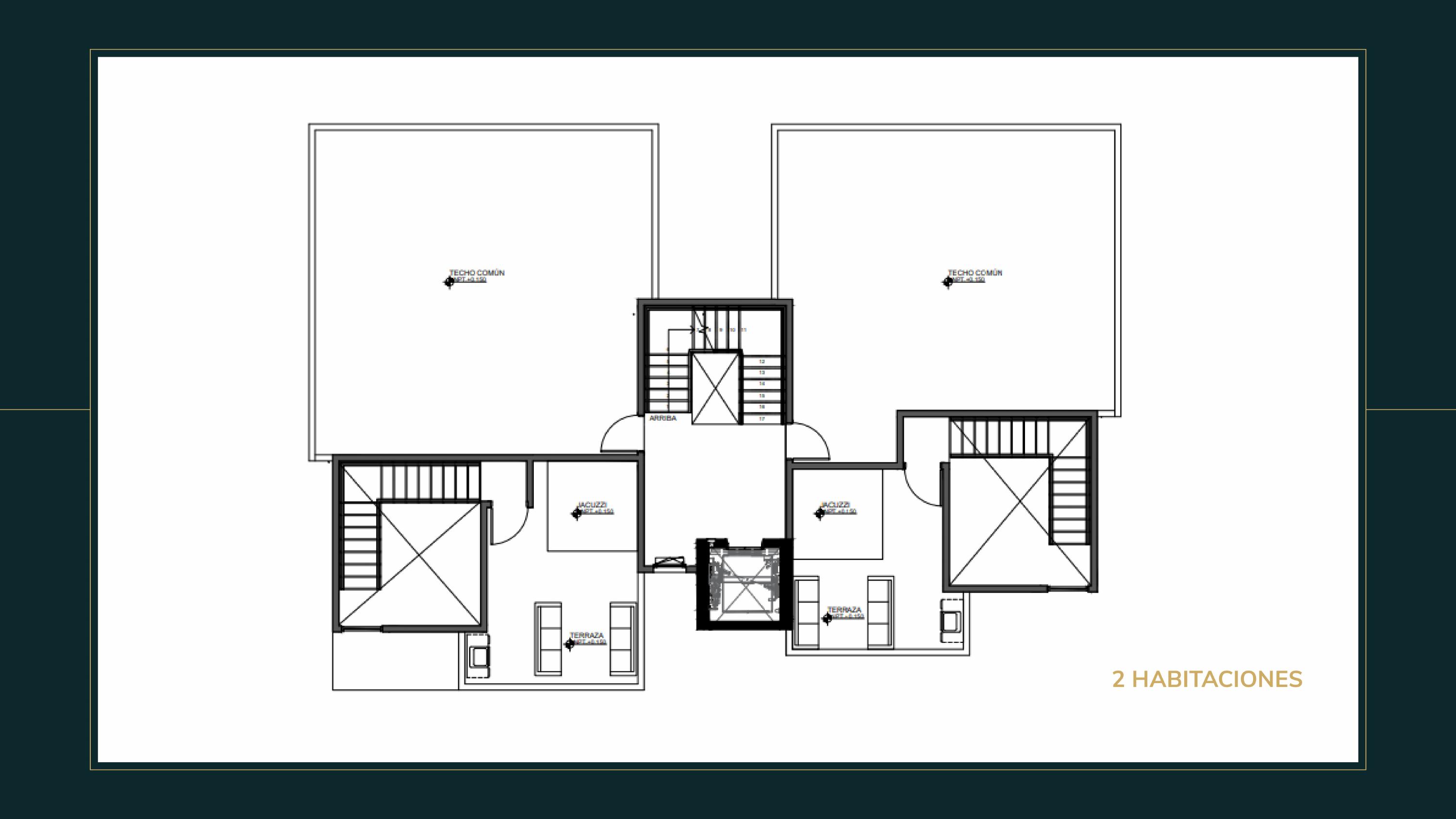 Plano 2 habitaciones